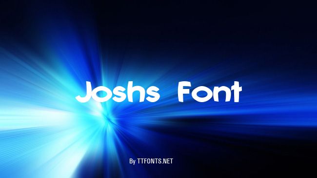 Joshs Font example